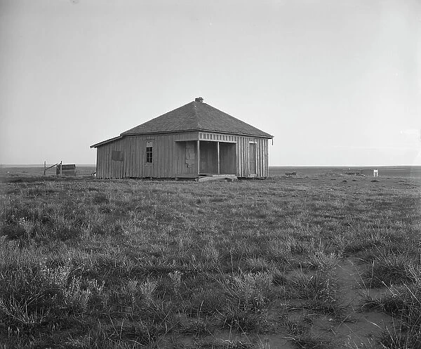 Abandoned house and land, Hall County, Texas, 1937. Creator: Dorothea Lange