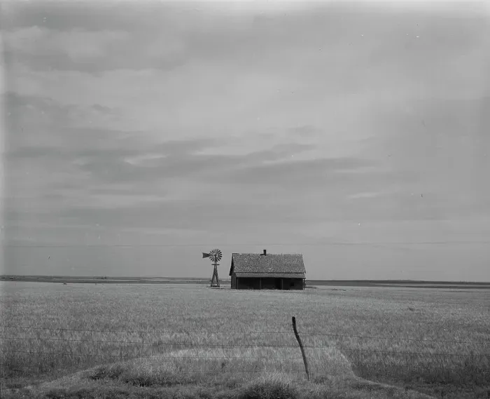 Framed Print : Abandoned house of small farmer, Southwest Oklahoma, 1937. Creator: Dorothea Lange Framed Print : Abandoned house of small farmer, Southwest Oklahoma, 1937. Creator: Dorothea Lange