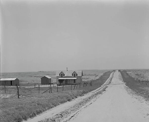 Abandoned tenant home, Hall County, Texas, 1937. Creator: Dorothea Lange