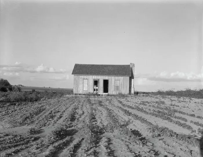 Framed Print : Abandoned tenant house, Childress County, Texas, 1937. Creator: Dorothea Lange Framed Print : Abandoned tenant house, Childress County, Texas, 1937. Creator: Dorothea Lange