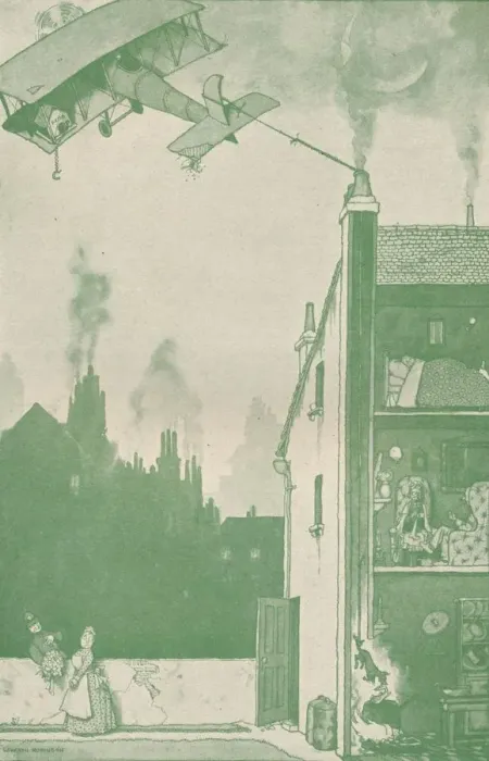 Framed Print : An Abandoned Young Pilot Appropriating Somebody Elses Rations, c1918 (1919). Artist: W Heath Robinson Framed Print : An Abandoned Young Pilot Appropriating Somebody Elses Rations, c1918 (1919). Artist: W Heath Robinson