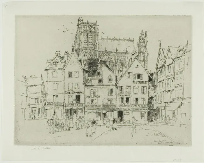Framed Print : Abbéville, 1904. Creator: Charles John Watson Framed Print : Abbéville, 1904. Creator: Charles John Watson