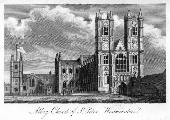 Framed Print : Abbey Church of St Peter, Westminster, London, 1805 Framed Print : Abbey Church of St Peter, Westminster, London, 1805