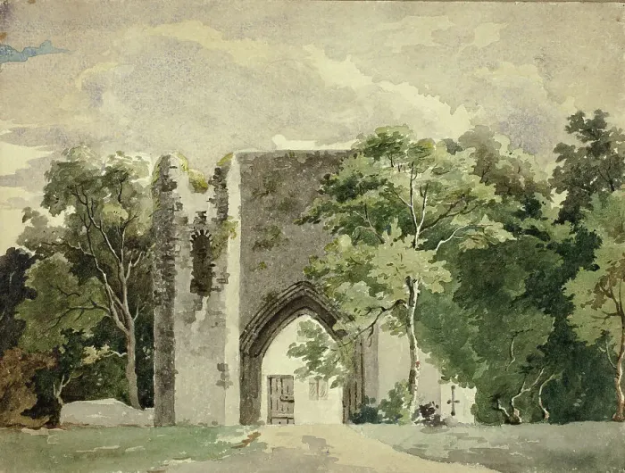 Framed Print : Abbey Ruin, n.d. Creator: Samuel William Reynolds Framed Print : Abbey Ruin, n.d. Creator: Samuel William Reynolds