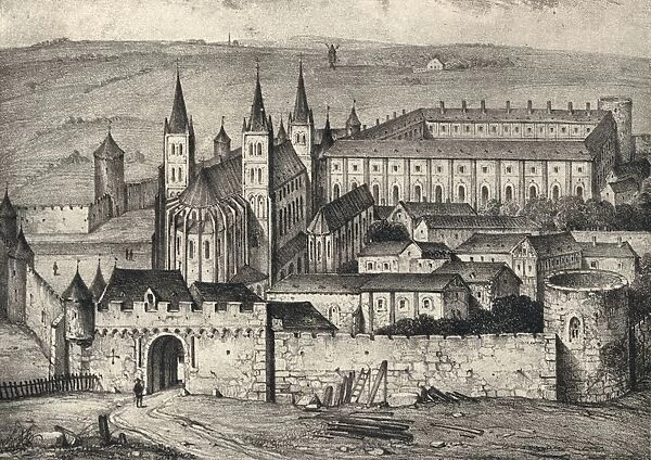 The Abbey of St Germain-des-Pres in the 14th Century, 1915