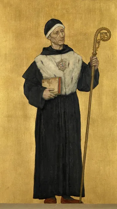 Framed Print : Abbot of the Eekhout Abbey, 1889. Creator: Albrecht De Vriendt Framed Print : Abbot of the Eekhout Abbey, 1889. Creator: Albrecht De Vriendt