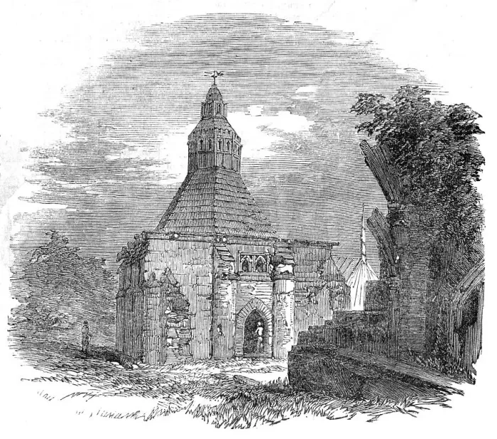 Framed Print : The Abbot's Kitchen, Glastonbury, 1854. Creator: Unknown