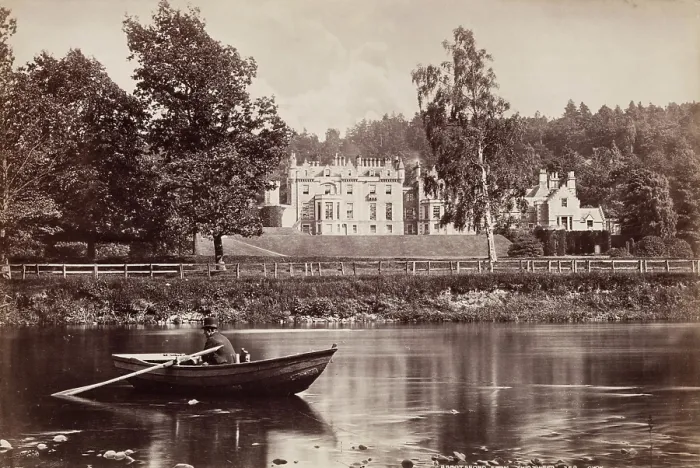 Framed Print : Abbotsford from the Tweed, c1880. Creator: George Washington Wilson Framed Print : Abbotsford from the Tweed, c1880. Creator: George Washington Wilson