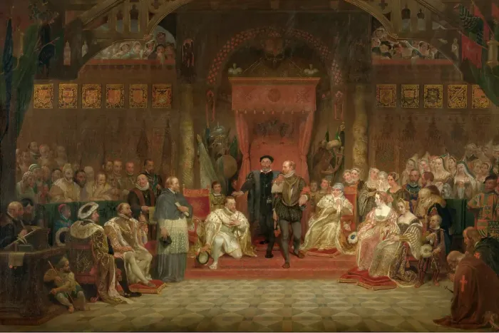 Framed Print : Abdication of Charles V. Creator: Philippe Jacques van Bree
