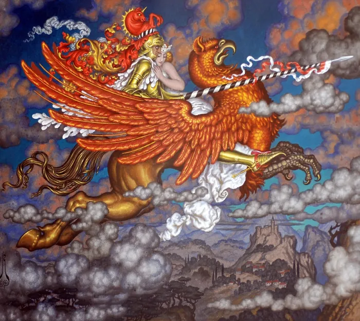 Framed Print : The Abduction, 1928. Creator: Nikolay Kalmakov Framed Print : The Abduction, 1928. Creator: Nikolay Kalmakov