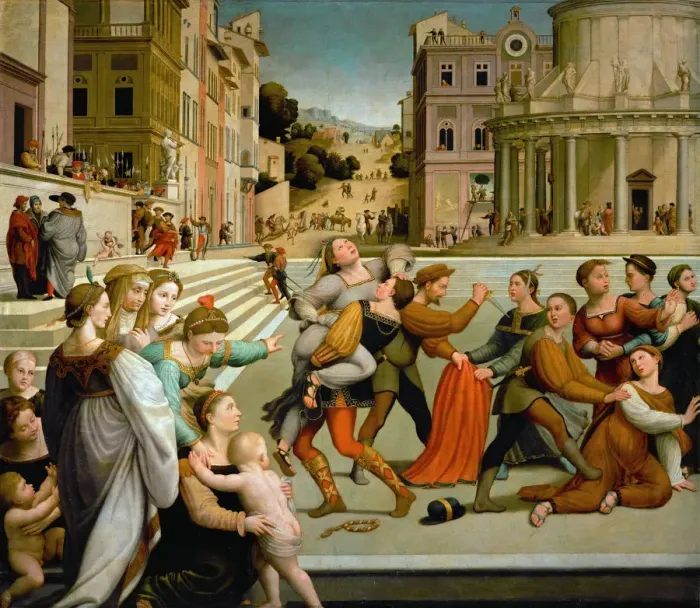 Framed Print : The abduction of Dinah Framed Print : The abduction of Dinah