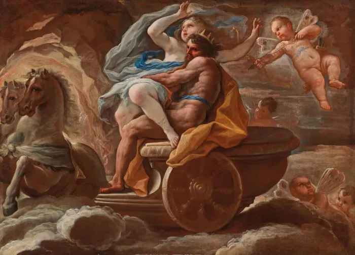 Framed Print : The Abduction of Proserpina, ca 1689. Creator: Giordano, Luca (1632-1705) Framed Print : The Abduction of Proserpina, ca 1689. Creator: Giordano, Luca (1632-1705)