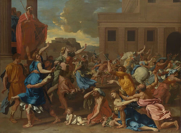The Abduction of the Sabine Women, probably 1633-34. Creator: Nicolas Poussin
