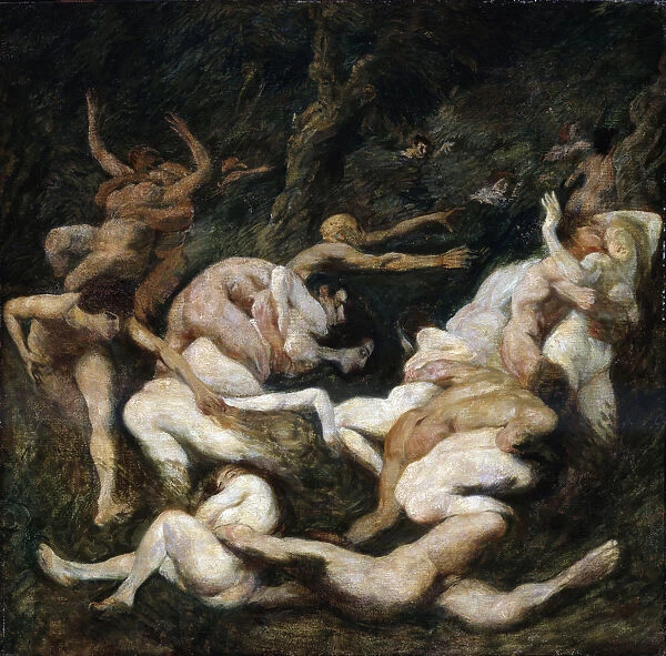The Abduction of Women, 20th century. Artist: Ludwig von Hofmann