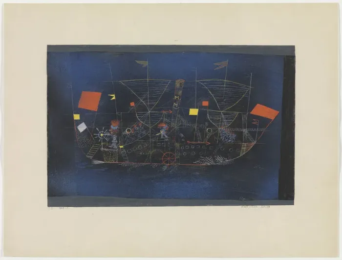 Framed Print : Abenteuer-Schiff (The Adventure Ship), 1927. Creator: Klee, Paul (1879-1940) Framed Print : Abenteuer-Schiff (The Adventure Ship), 1927. Creator: Klee, Paul (1879-1940)