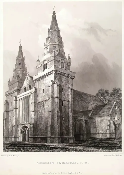 Framed Print : Aberdeen Cathedral, S.W, c1845. Creator: Unknown Framed Print : Aberdeen Cathedral, S.W, c1845. Creator: Unknown