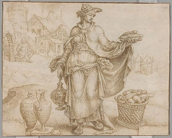 Abigail, c. 1560. Creator: Maerten van Heemskerck