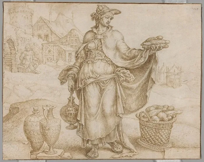 Framed Print : Abigail, c. 1560. Creator: Maerten van Heemskerck