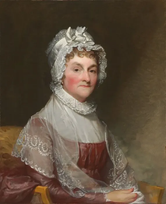 Framed Print : Abigail Smith Adams (Mrs. John Adams), 1800  /  1815. Creator: Gilbert Stuart