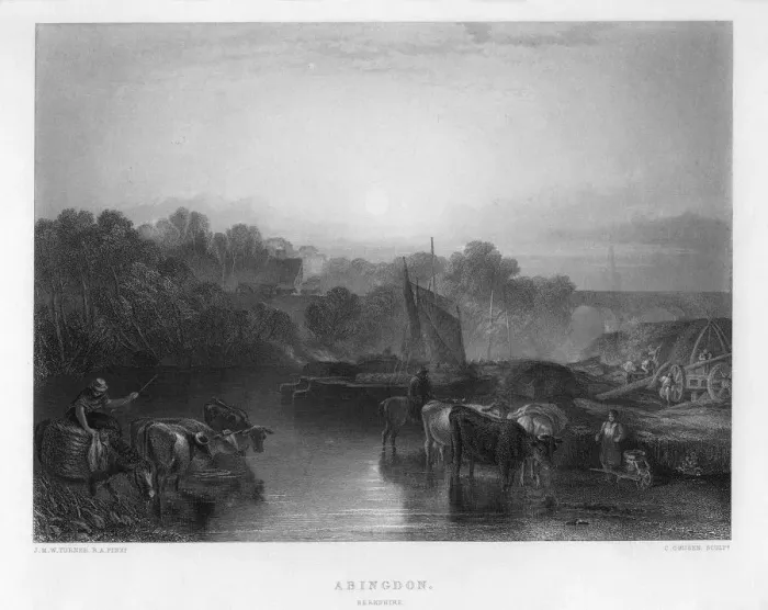 Framed Print : Abingdon, 19th century. Artist: C Cousen Framed Print : Abingdon, 19th century. Artist: C Cousen