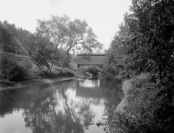 Able Man's Narrows, old wagon bridge, c1898. Creator: Unknown