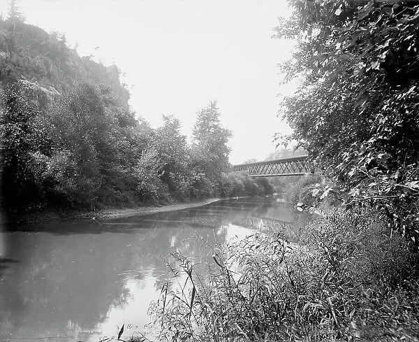 Ableman's Narrows, railroad crossing, c1898. Creator: Unknown