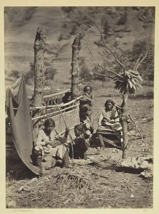 Framed Print : Aboriginal Life Among the Navajoe Indians, Near Old Fort Defiance, N. M. 1873 Framed Print : Aboriginal Life Among the Navajoe Indians, Near Old Fort Defiance, N. M. 1873