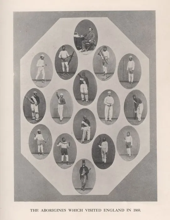 Framed Print : The Aborigines which visited England in 1868, 1912 Framed Print : The Aborigines which visited England in 1868, 1912