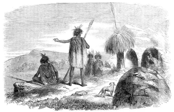 Framed Print : Aborigines of Western Australia, 1857. Creator: Unknown Framed Print : Aborigines of Western Australia, 1857. Creator: Unknown