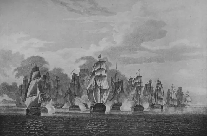 Framed Print : An Abortive Invasion of Ireland, c1799. Artist: James Fittler Framed Print : An Abortive Invasion of Ireland, c1799. Artist: James Fittler