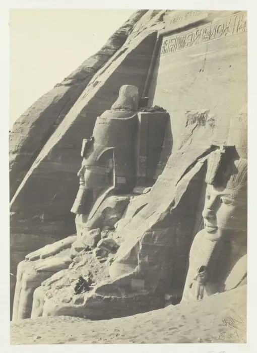 Framed Print : Abou Simbel, Nubia, 1857. Creator: Francis Frith Framed Print : Abou Simbel, Nubia, 1857. Creator: Francis Frith