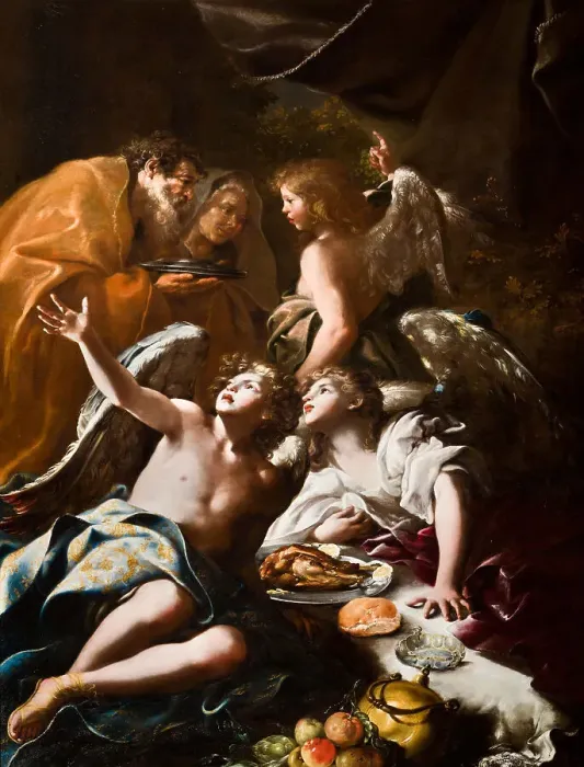 Framed Print : Abraham and the Three Angels Framed Print : Abraham and the Three Angels