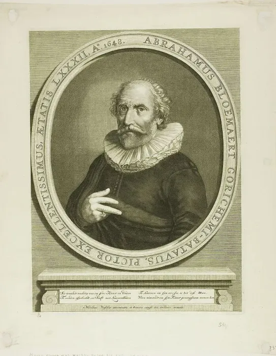Framed Print : Abraham Bloemaert, 1648. Creator: Claes Jansz Visscher Framed Print : Abraham Bloemaert, 1648. Creator: Claes Jansz Visscher