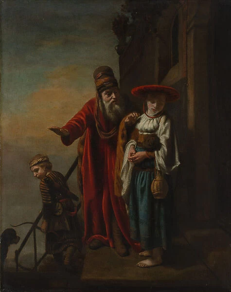 Abraham Dismissing Hagar and Ishmael, 1653. Creator: Nicolaes Maes