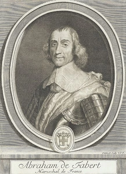 Abraham de Fabert, Marshal of France, c1698. Creator: Gerard Edelinck