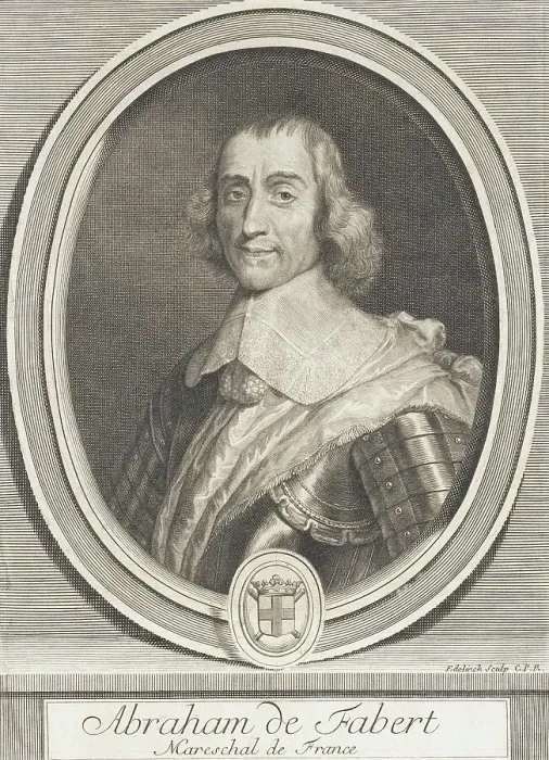 Framed Print : Abraham de Fabert, Marshal of France, c1698. Creator: Gerard Edelinck Framed Print : Abraham de Fabert, Marshal of France, c1698. Creator: Gerard Edelinck