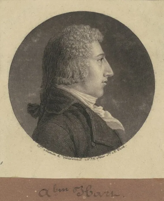 Framed Print : Abraham Hart, 1796. Creator: Charles Balthazar Julien Fevret de Saint-Memin