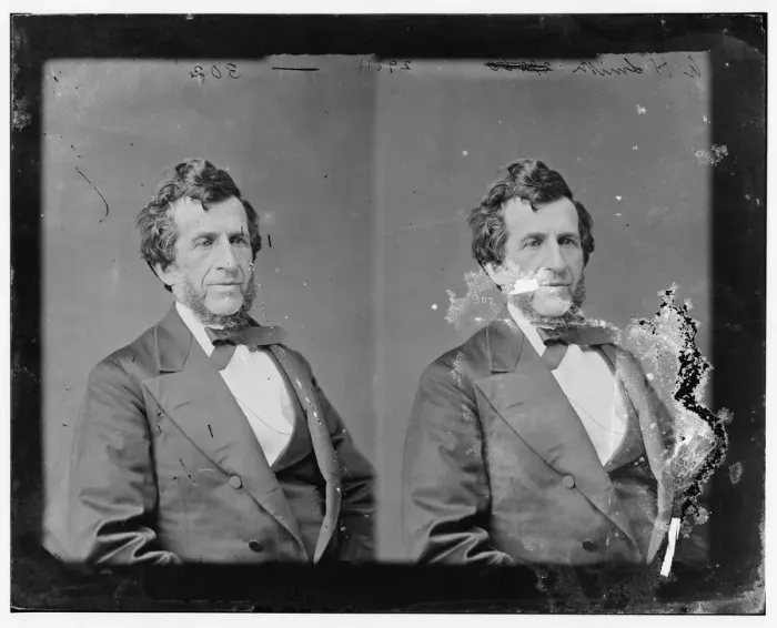 Framed Print : Abraham Herr Smith of Pennsylvania, 1865-1880. Creator: Unknown