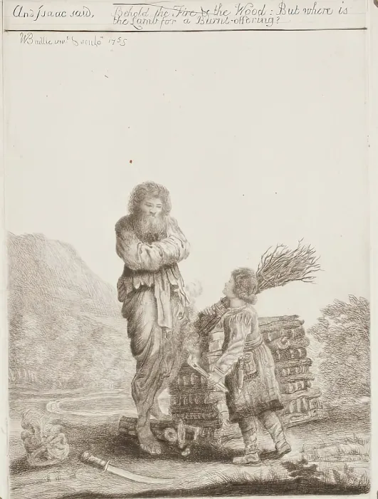 Framed Print : Abraham and Isaac, c1765. Creator: William Baillie Framed Print : Abraham and Isaac, c1765. Creator: William Baillie