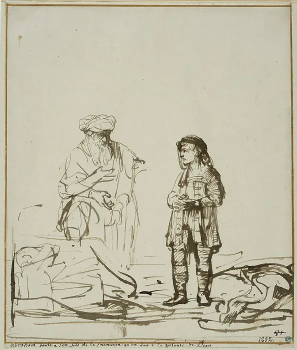 Framed Print : Abraham and Isaac. Creator: Gerrit Willemsz Horst Framed Print : Abraham and Isaac. Creator: Gerrit Willemsz Horst