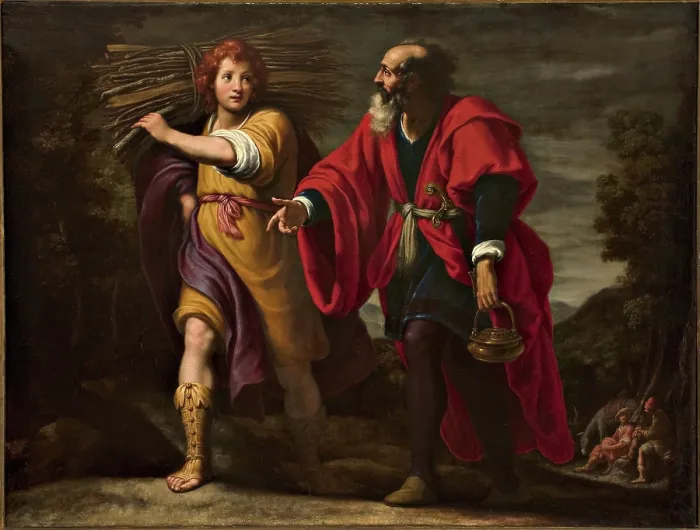 Framed Print : Abraham and Isaac: 'So the two of them went together', c1640. Creator: Rosselli, Matteo (1578-1650) Framed Print : Abraham and Isaac: 'So the two of them went together', c1640. Creator: Rosselli, Matteo (1578-1650)