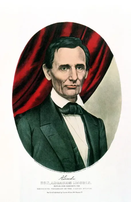 Framed Print : Abraham Lincoln (1809-65), c1865. Artist: Currier and Ives Framed Print : Abraham Lincoln (1809-65), c1865. Artist: Currier and Ives