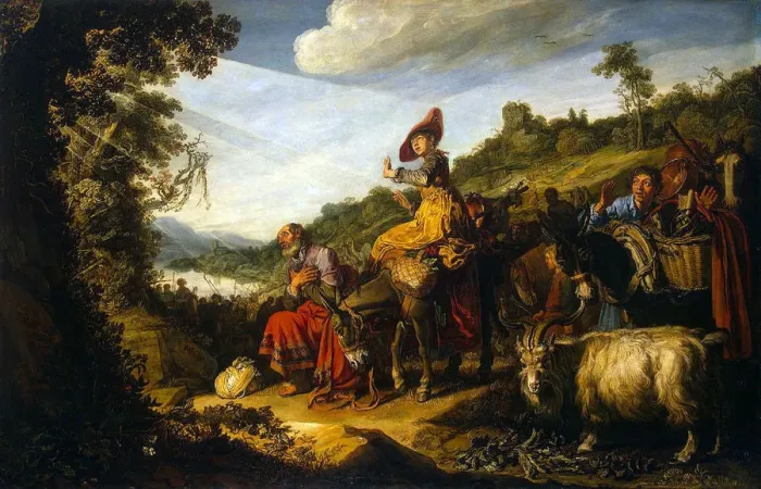 Framed Print : Abraham on the Road to Canaan, 1614 Framed Print : Abraham on the Road to Canaan, 1614