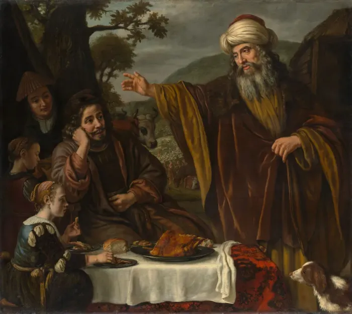 Framed Print : Abrahams Parting from the Family of Lot, ca. 1655-65. Creator: Jan Victors Framed Print : Abrahams Parting from the Family of Lot, ca. 1655-65. Creator: Jan Victors