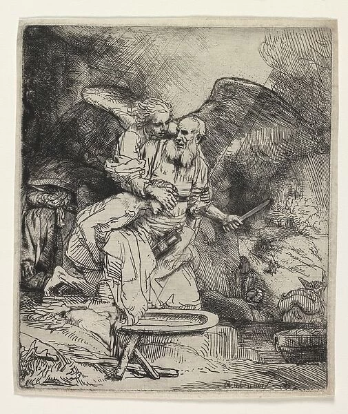 Abrahams Sacrifice, 1655. Creator: Rembrandt van Rijn (Dutch, 1606-1669)