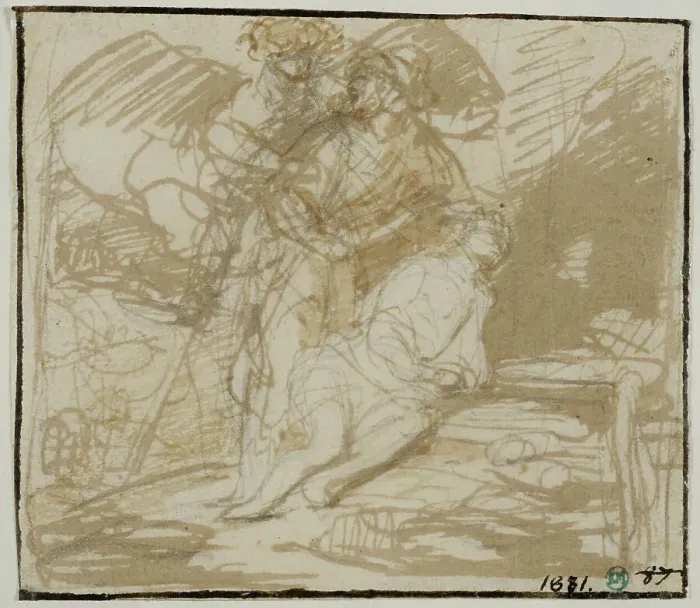 Framed Print : Abraham's sacrifice. Creator: Gerbrand van den Eeckhout Framed Print : Abraham's sacrifice. Creator: Gerbrand van den Eeckhout