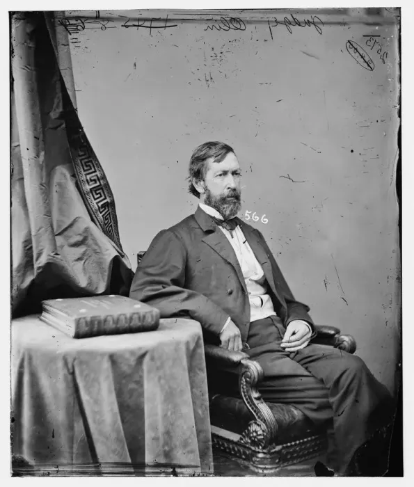 Framed Print : Abram Baldwin Olin of New York, between 1860 and 1875. Creator: Unknown Framed Print : Abram Baldwin Olin of New York, between 1860 and 1875. Creator: Unknown