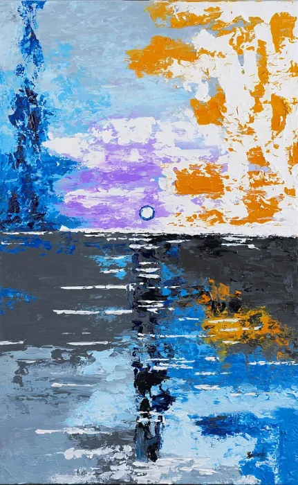 Framed Print : Abstract Art 122. Creator: Bandji Fall