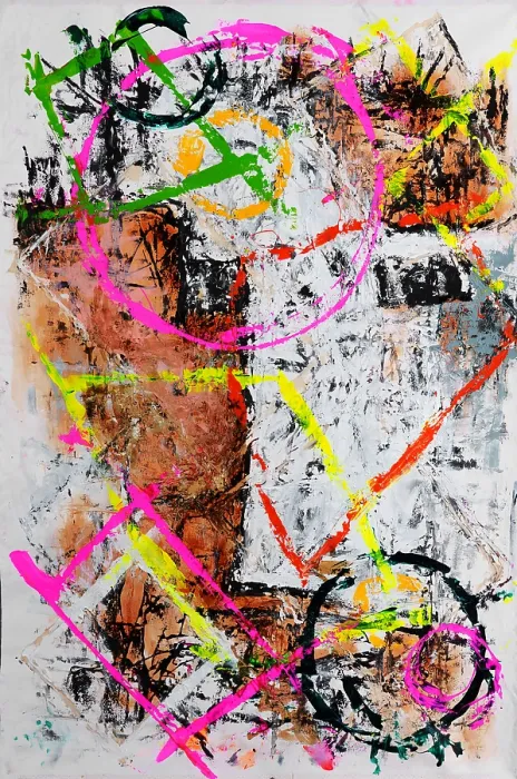 Framed Print : Abstract Art 124. Creator: Bandji Fall Framed Print : Abstract Art 124. Creator: Bandji Fall