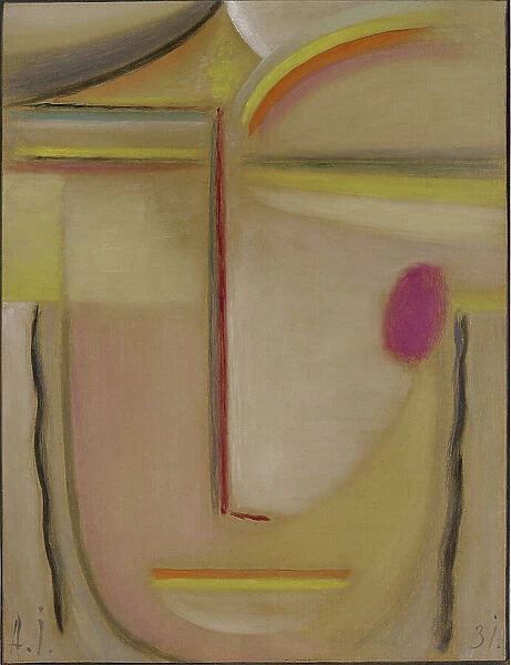 Abstract Head: Gold and Pink, 1931. Creator: Javlensky, Alexei, von (1864-1941)